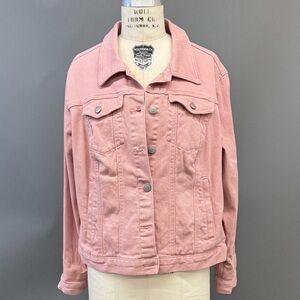 Time and Tru Pink Jean Jacket
